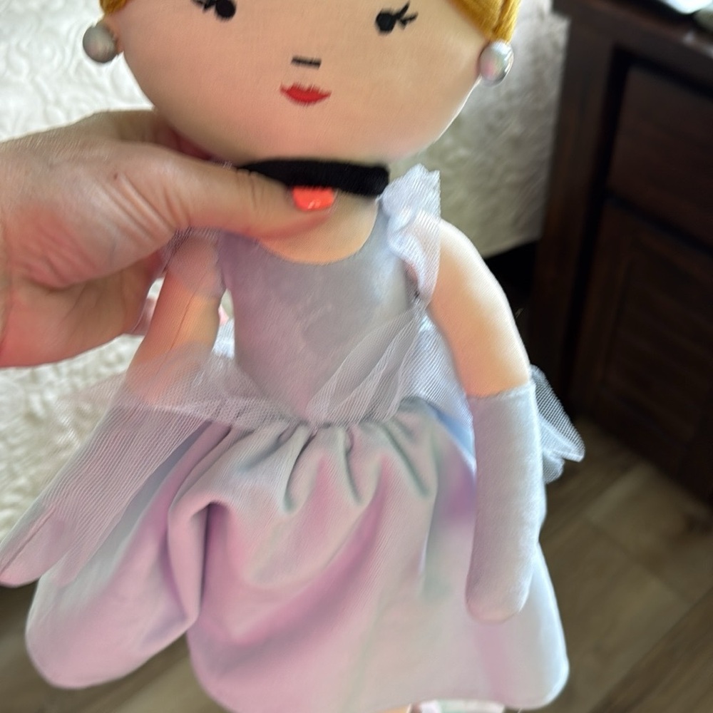 Pillowfort Blue and Cream Plush Doll
